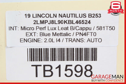 19-20 Lincoln Nautilus 2.0L Transmission Upper Mount Bracket K2G37M121AA OEM