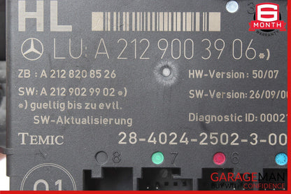 08-18 Mercedes E350 C250 C300 CLS400 Rear Left Side Door Control Module Unit