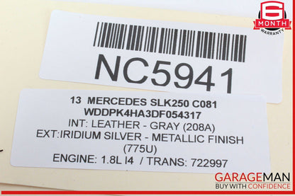 12-16 Mercedes R172 SLK250 SLK350 Navigation Command Head Unit DVD CD Audio