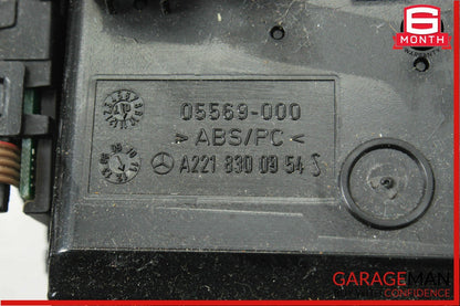 07-13 Mercedes W221 S550 Center Dash AC A/C Air Vent Panel Trim Clock Assembly