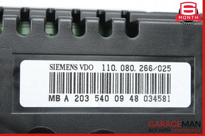 05-07 Mercedes W203 C230 C350 C320 Instrument Speedometer Cluster 2035400948 OEM