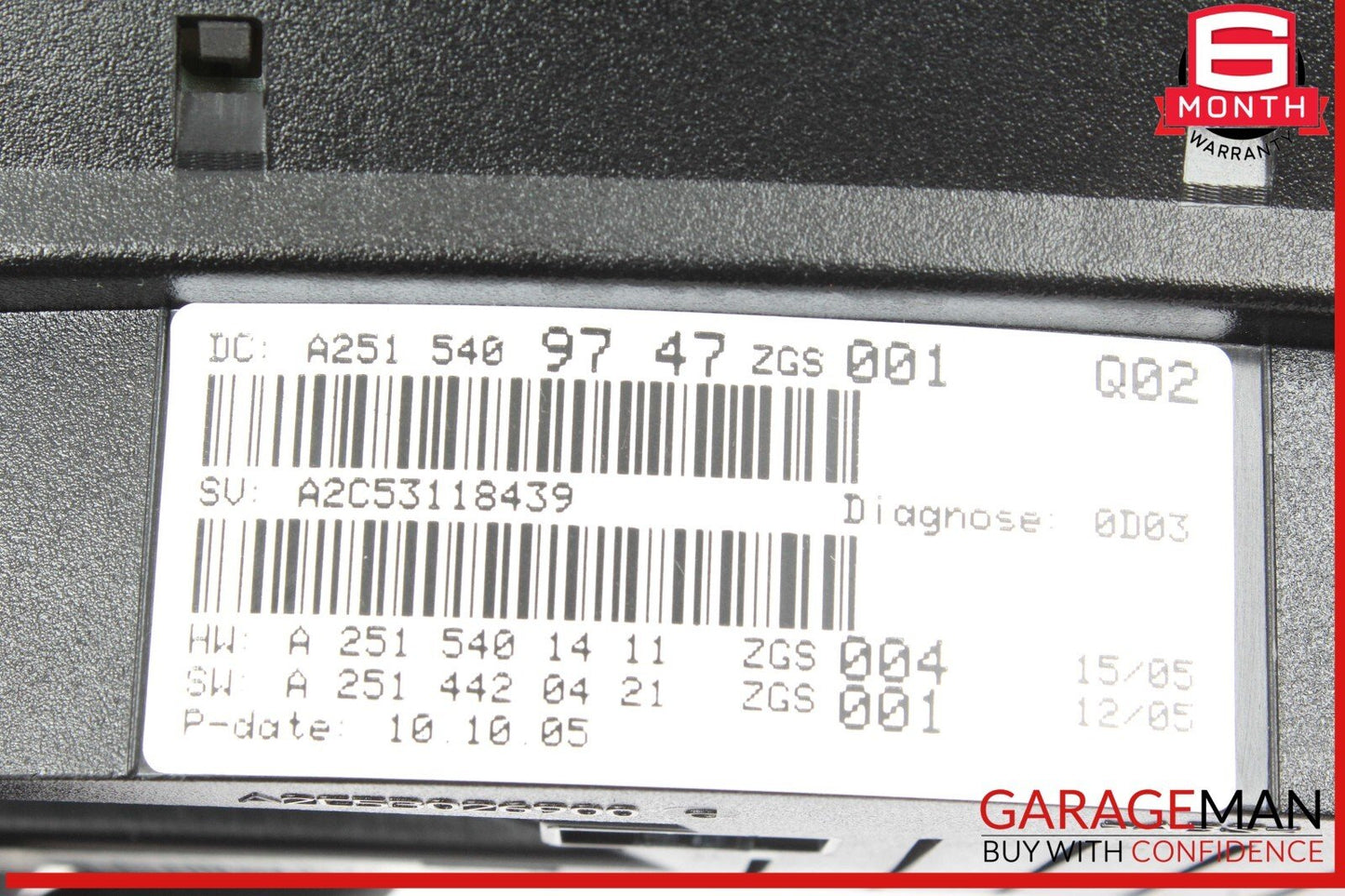 06-07 Mercedes W251 R500 4MATIC R350 Instrument Cluster Speedometer OEM