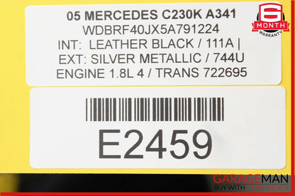 05-07 Mercedes W203 C230 C320 Radio Stereo Audio CD Player Head Unit AM FM OEM