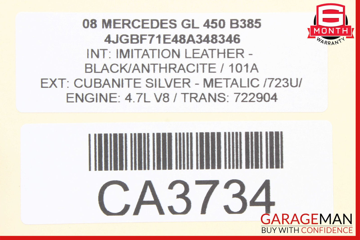 06-13 Mercedes GL450 ML350 R350 Rear Glass Windshield Wiper Motor Unit