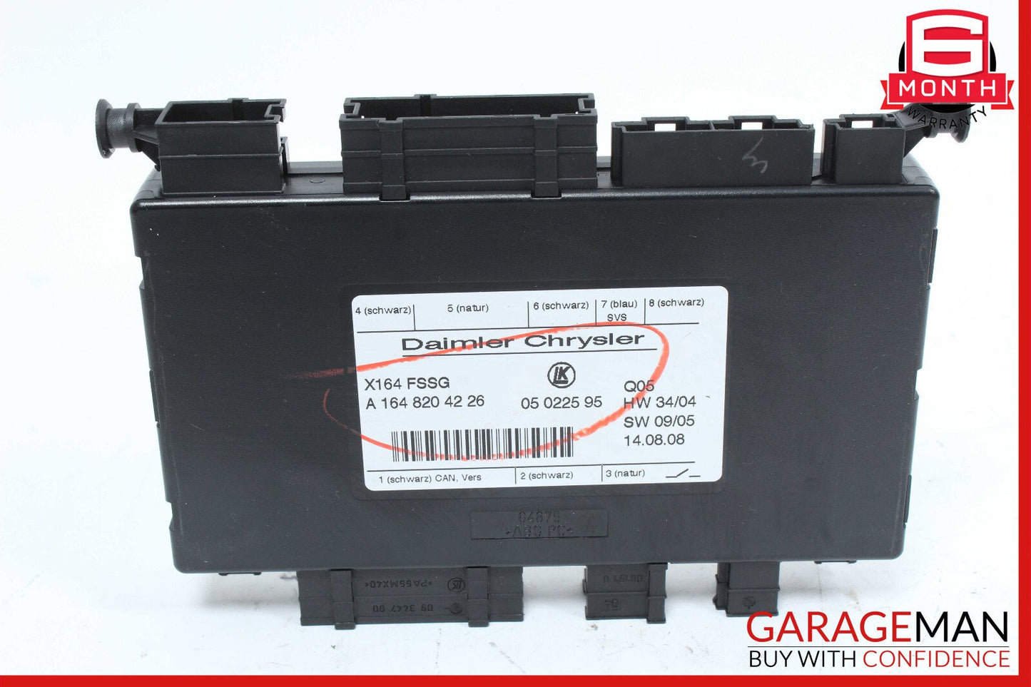 07-12 Mercedes X164 GL320 GL450 Third Seat Row Power Folding Control Module OEM