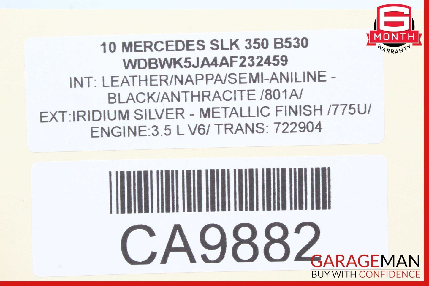 05-11 Mercedes R171 SLK350 SLK280 Front Right Side Lower Control Arm OEM