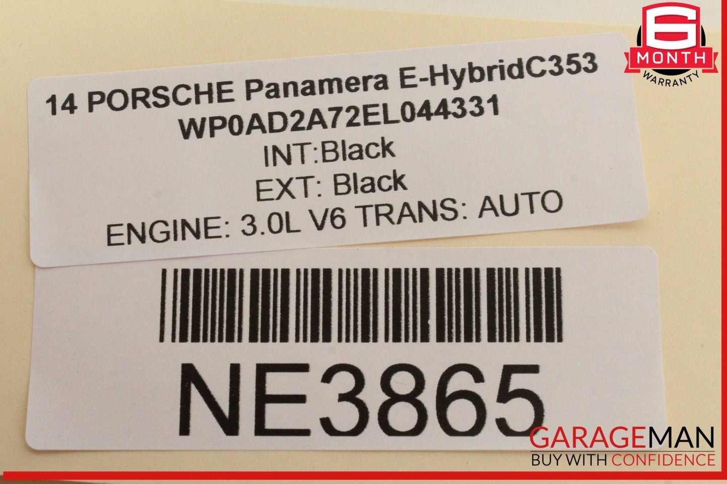 14-24 Porsche Panamera 970 E-Hybrid Lane Assist Departure Camera 7PP980653B OEM