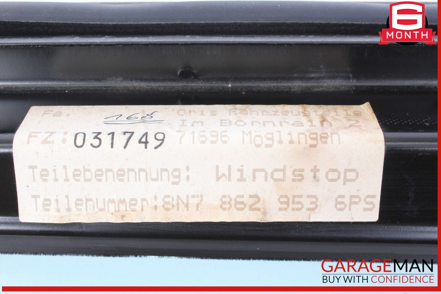 00-06 Audi TT Wind Deflector Rear Window Glass 43R000470 OEM