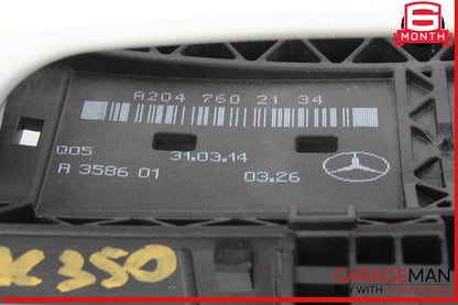 08-15 Mercedes X204 GLK350 Rear Left Driver Side Exterior Door Handle White OEM