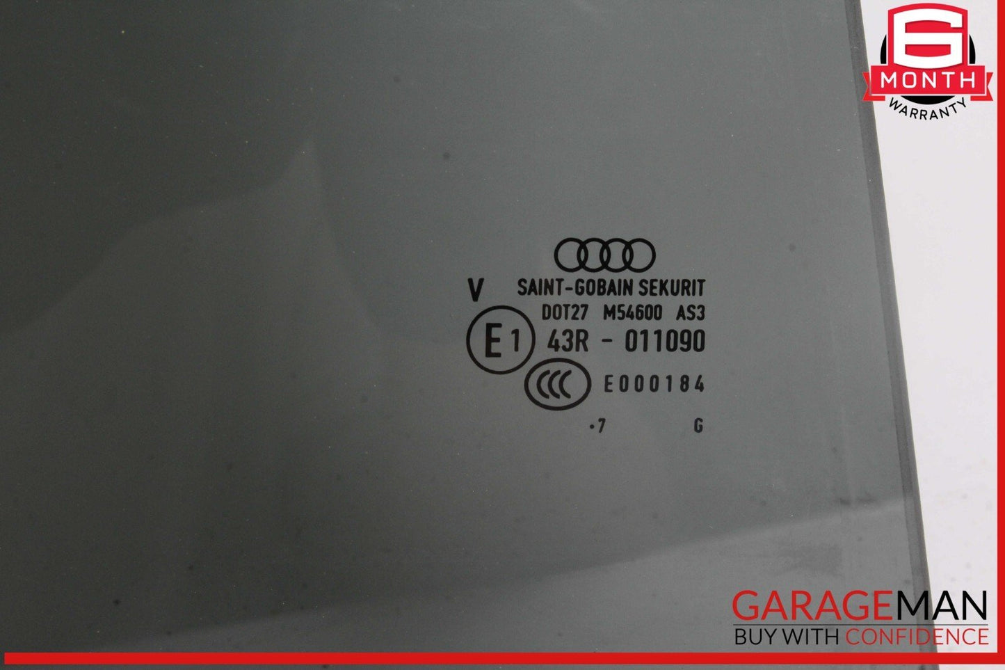 17-24 Audi A4 Allroad Rear Right Passenger Side Door Window Glass 8W9845205B OEM