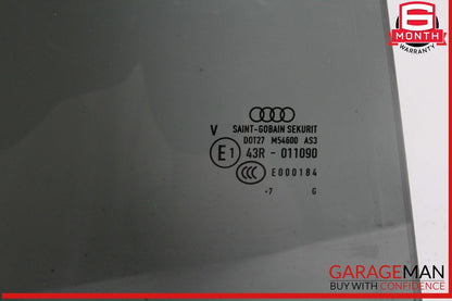 17-24 Audi A4 Allroad Rear Right Passenger Side Door Window Glass 8W9845205B OEM