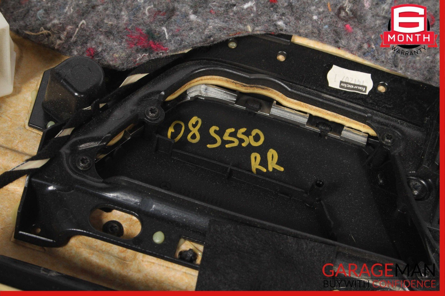 07-09 Mercedes W221 S550 Rear Right Complete Interior Door Panel Cover Black OEM