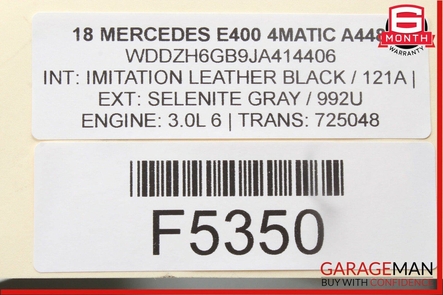 16-18 Mercedes W213 E400 Rear Right Passenger Side Door Control Module Unit OEM