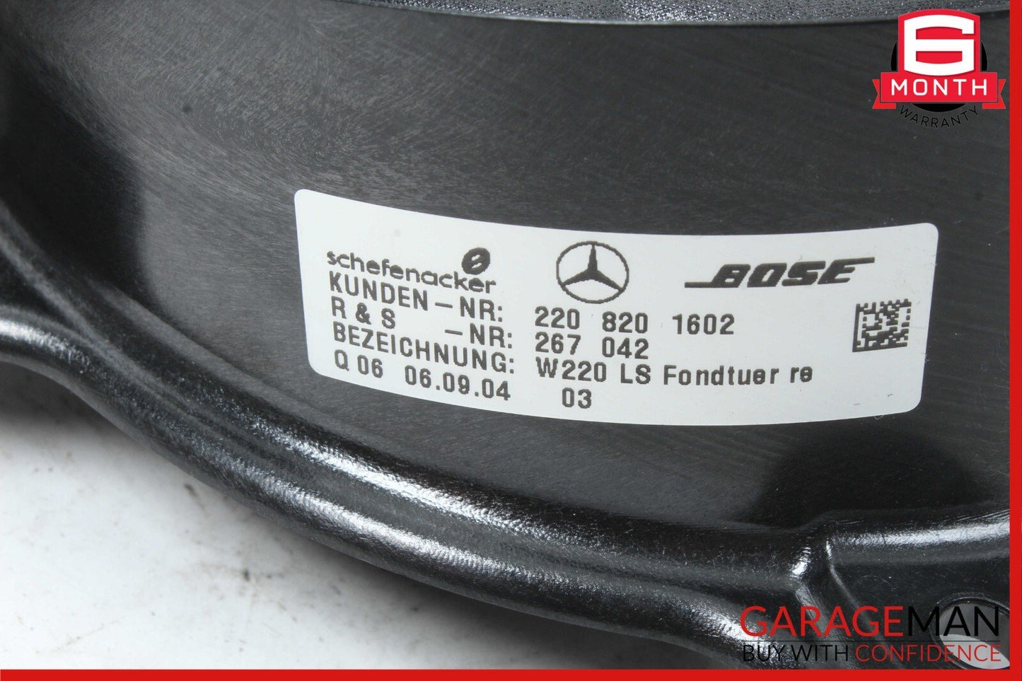 00-06 Mercedes W220 S500 S430 S55 AMG Rear Door Audio Sound Speaker Set of 2 Pc