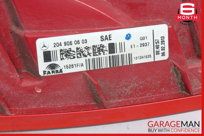 12-14 Mercedes W204 C300 Rear Left Driver Side Taillight Tail Light Lamp