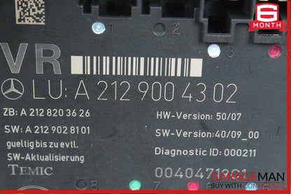 08-15 Mercedes W204 C250 C63 AMG Front Right Passenger Side Door Control Module