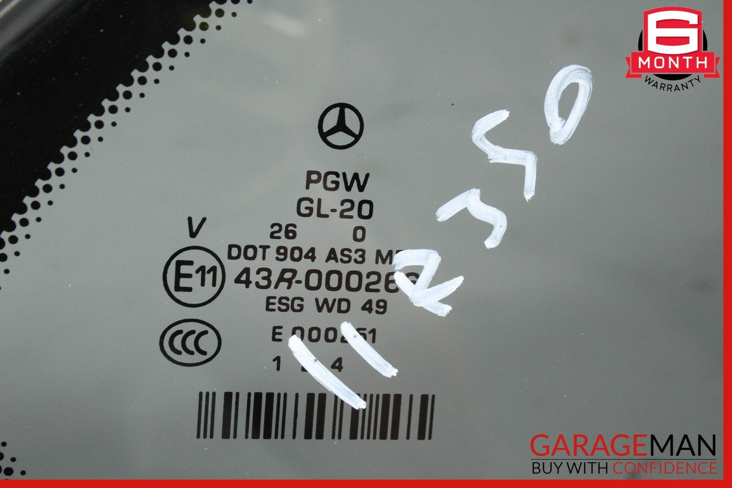 06-13 Mercedes W251 R350 R500 Rear Right Side Quarter Door Window Auto Glass