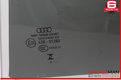 17-24 Audi A4 Rear Left Driver Side Door Window Glass 8W5845205C OEM