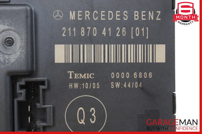 03-09 Mercedes W211 E350 E550 E63 AMG Rear Right Side Door Controller Module