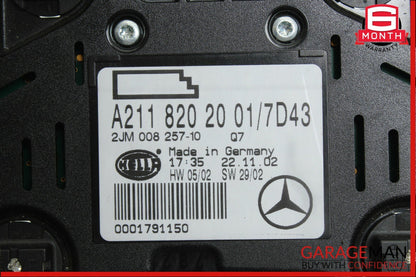 03-11 Mercedes W211 E320 CLS350 Rear Overhead Top Upper Dome Light Lamp Gray OEM