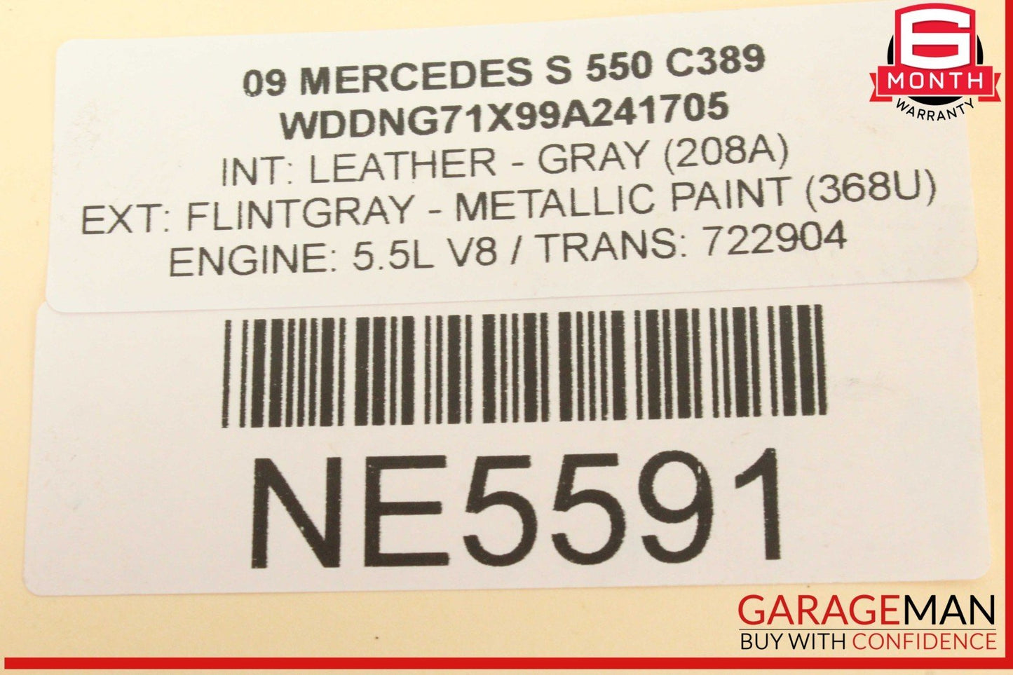 07-14 Mercedes W221 S550 Front Right or Left Side Airmatic Shock Absorber Strut