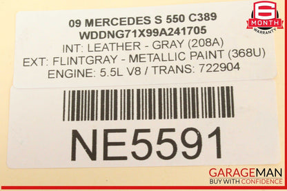 07-14 Mercedes W221 S550 Front Right or Left Side Airmatic Shock Absorber Strut
