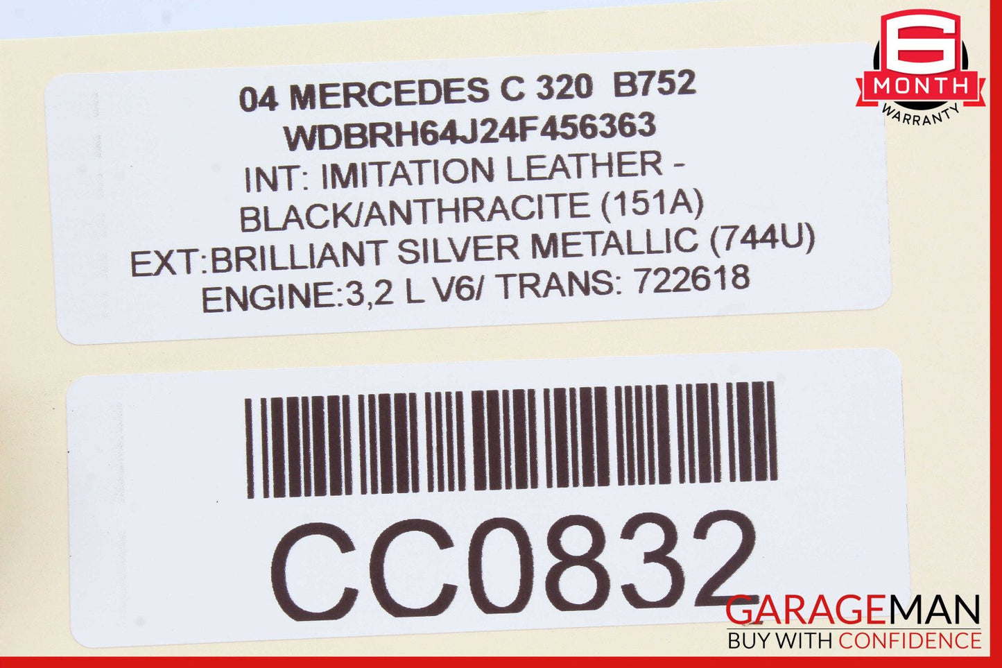 01-05 Mercedes W203 C230 Rear Left / Right Lower Suspension Control Arm OEM