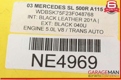 00-13 Mercedes R230 SL500 S500 Engine Throttle Valve Body 1131410125 OEM