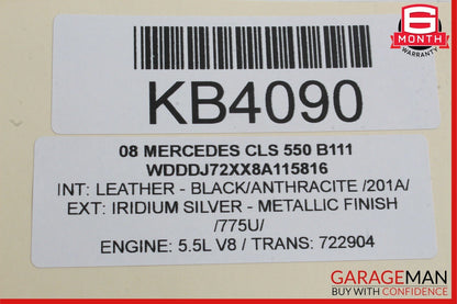 06-11 Mercedes W219 CLS550 Front Left Side Door Window Regulator Motor Unit OEM