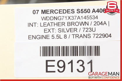 07-09 Mercedes W221 S550 ESP Parking Assist Suspension Switch Control Module