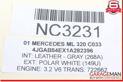 98-05 Mercedes W163 ML320 ML350 ML500 Axle CV Half Shaft Rear Right or Left OEM