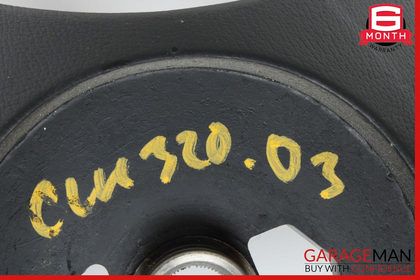 03-09 Mercedes W209 CLK320 SL500 Driver 4 Spoke Steering Wheel Leather Black OEM