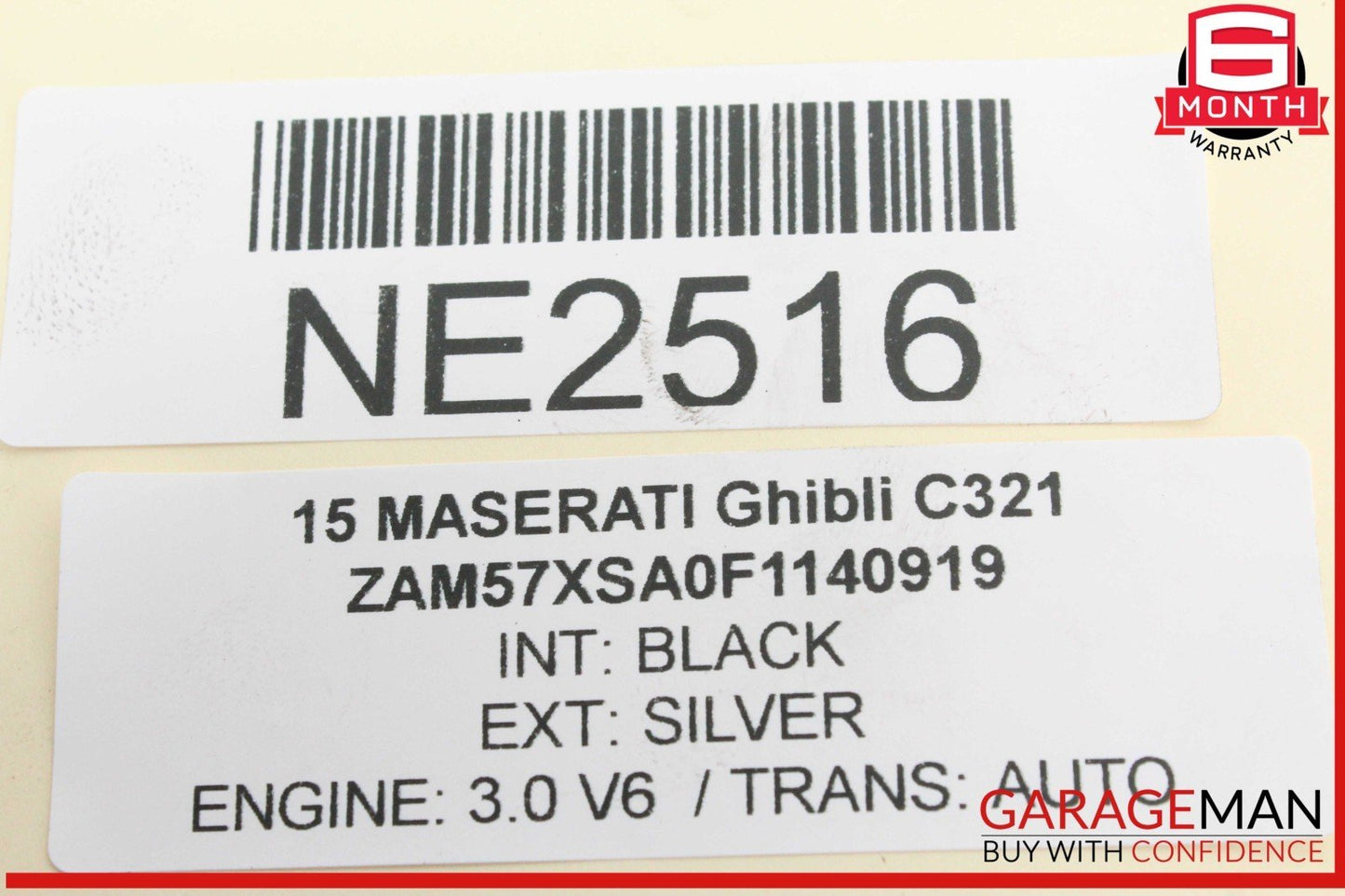 14-17 Maserati Ghibli Rear Right & Left Suspension Coil Spring Absorber Set OEM