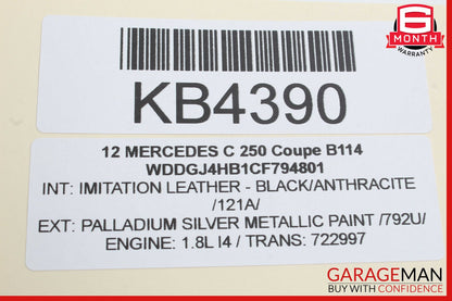 10-17 Mercedes W204 C250 E350 Roof Sun Shade Screen Roller Blind Motor OEM