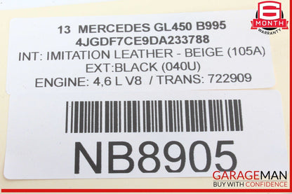 13-16 Mercedes X166 GL450 GL550 Rear Park Parking Sensor PDC Set of 6 OEM