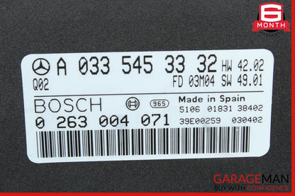 00-06 Mercedes W215 CL500 S500 Parktronic Parking Control Module 0335453332 OEM