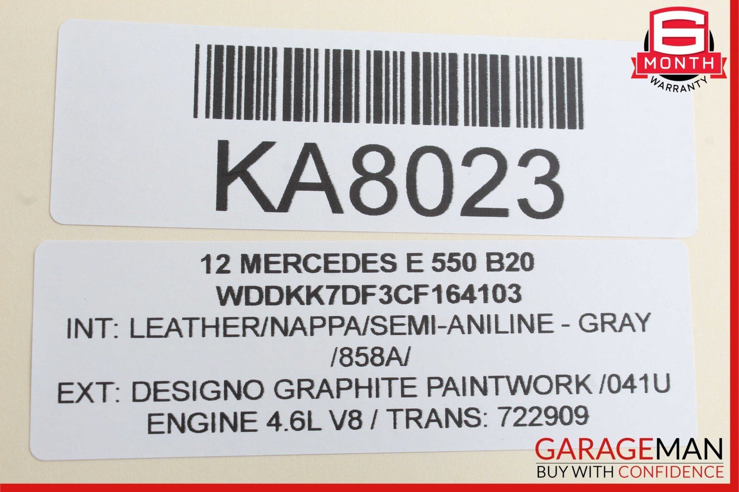 10-17 Mercedes W207 E550 Coupe Front Right Side Seatbelt Feeder Retractor OEM
