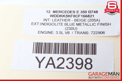 10-17 Mercedes W207 E350 C250 Left Side Exterior Door Handle Keyless Go OEM