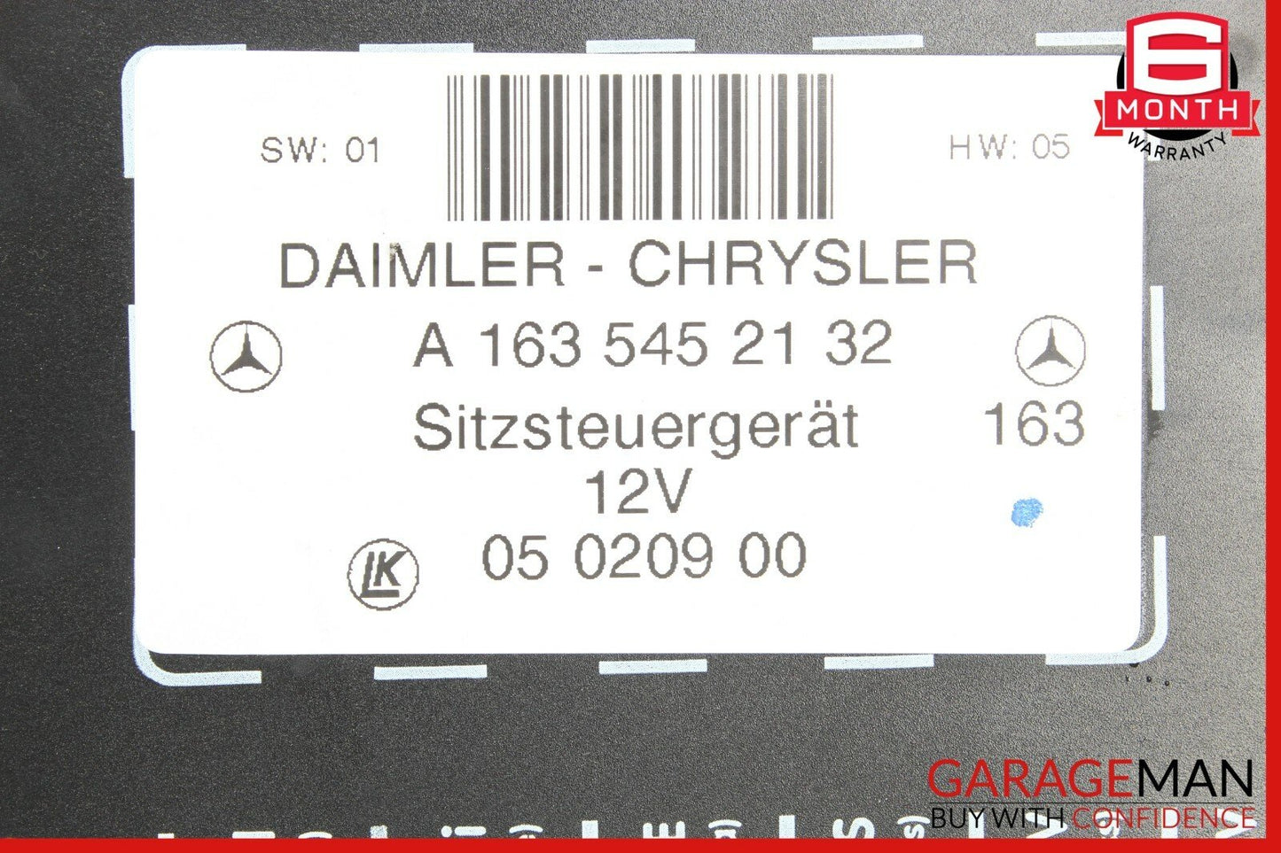 98-05 Mercedes W163 ML320 ML500 Front Left or Right Side Seat Control Module OEM