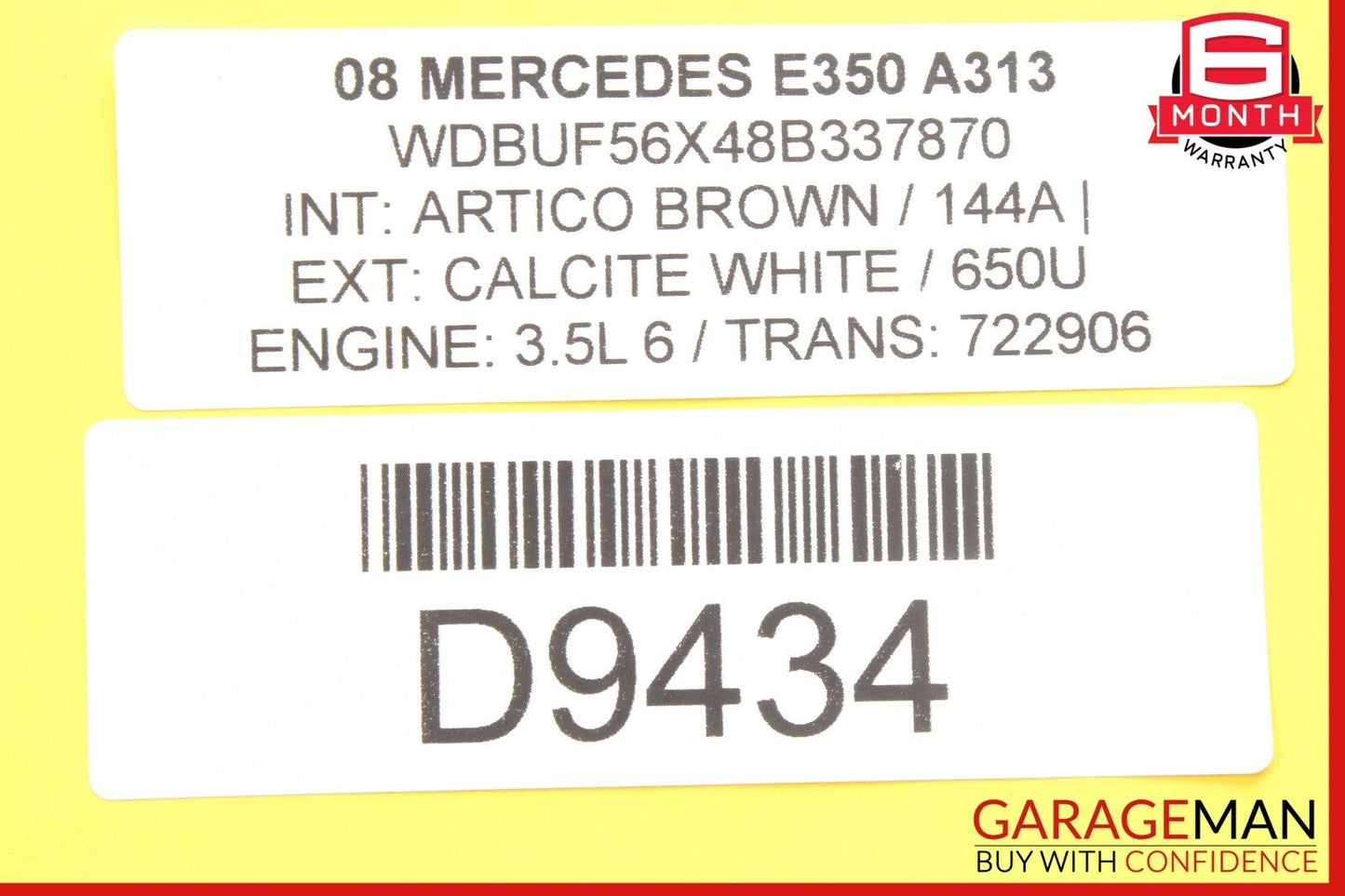 06-12 Mercedes W211 E350 SL550 CLS550 TPMS Tire Pressure Control 1645403762 OEM