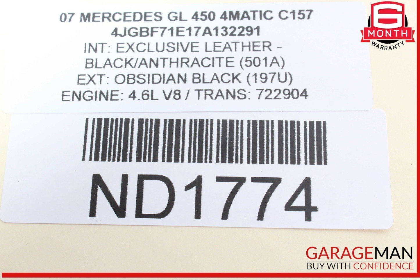 06-13 Mercedes X164 GL450 ML350 Rear Left or Right Upper Control Arm OEM