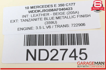 08-18 Mercedes W212 E350 C250 GLK350 Brake Pedal Assembly 204290021 OEM