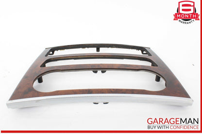 06-12 Mercedes X164 GL450 ML350 Center Console Control Trim Panel Wood Bezel