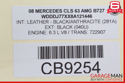 06-11 Mercedes W219 CLS63 AMG CLS550 Front Left Side Lower Control Arm OEM