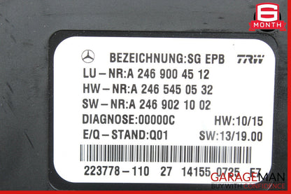 12-16 Mercedes R172 SLK350 SLK250 Hand Parking Brake Control Module Unit OEM