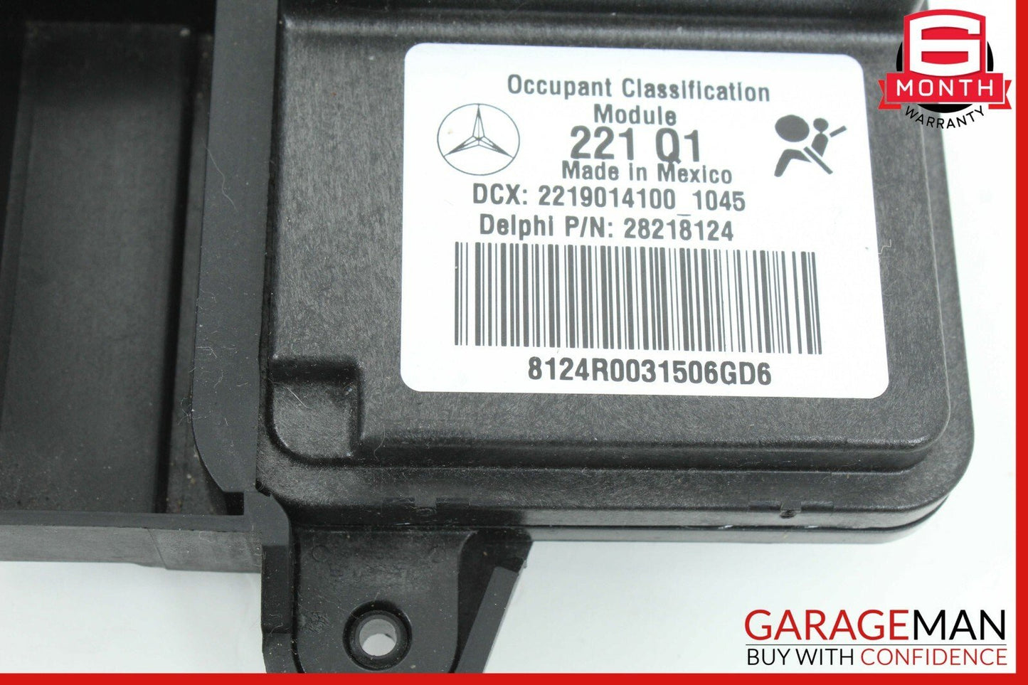 10-13 Mercedes W221 S400 S65 AMG Front Right Side Seat Occupant Sensor Module