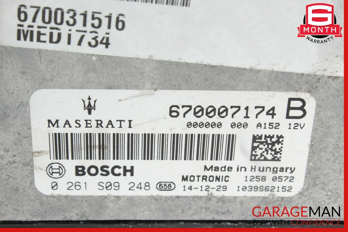 14-17 Maserati Ghibli ECU ECM Engine Computer Control Module OEM
