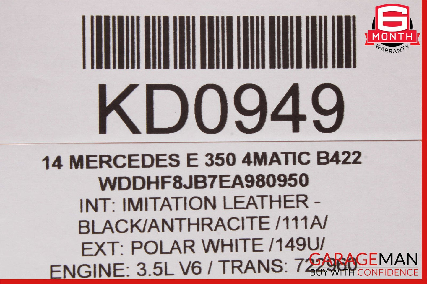 08-18 Mercedes W212 E350 C300 CLS550 Rear Right Side Door Control Module OEM