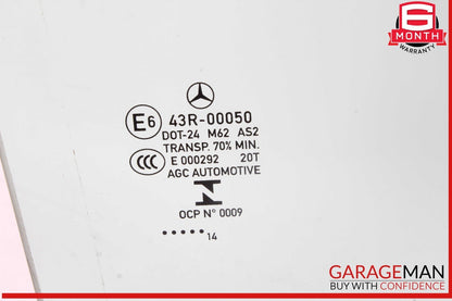 14-18 Mercedes W117 CLA45 AMG Rear Right Passenger Side Door Window Glass OEM