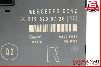 06-11 Mercedes W219 CLS550 CLS55 AMG Front Right Side Door Control Module Unit